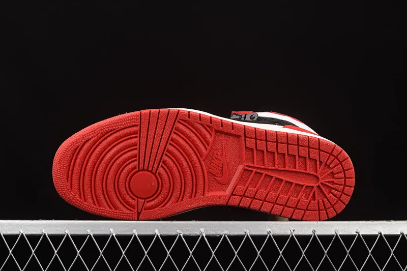 All categories Air Jordan Jordan series basketball shoes Air Jordan 1 High Z version Air Jordan 1 Switch AJ1 Joe 1 burgundy zipper high-top cultural basketball shoes CW6576-700
